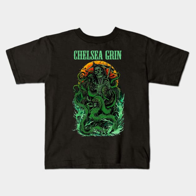 CHELSEA GRIN BAND Kids T-Shirt by Pastel Dream Nostalgia